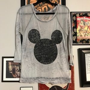 ✨Disney Mickey Graphic Burnout Shirt